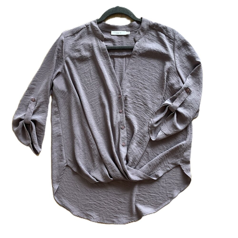 Lush Draped Blouse in Size Small